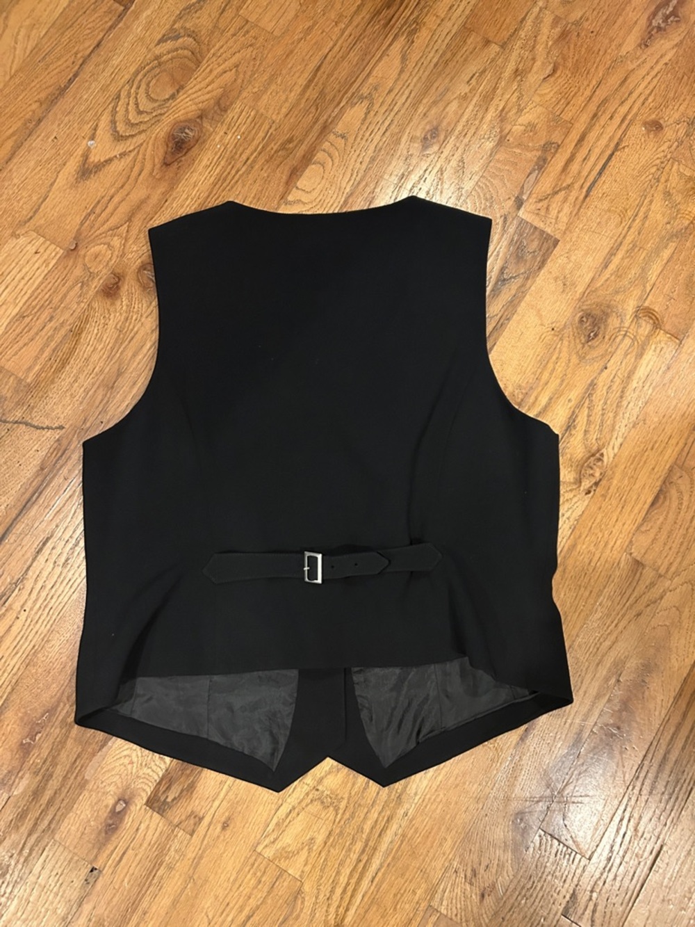 New York & Company Black Tailored Button Vest - Picture 3 of 3